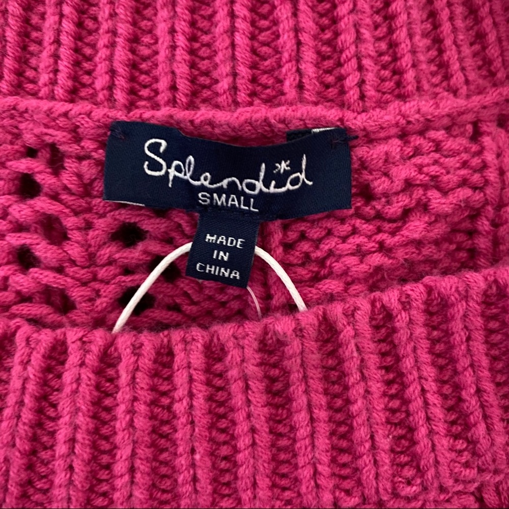 Splendid Drop Needle Cable Sweater - Picture 4 of 7